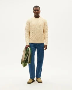 Pull en laine mérinos certifiée | beige 