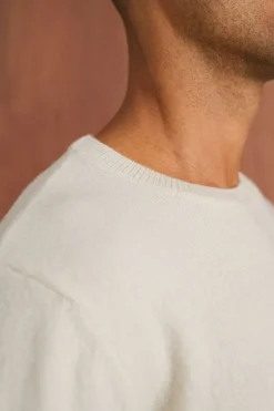 Pull en laine mérinos recyclée | écru