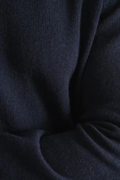 Pull en laine mérinos recyclée | marine