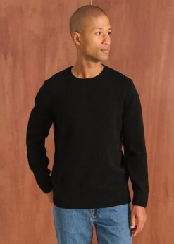 Pull en laine mérinos recyclée | noir