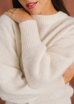 Pull en mohair certifié | écru "séréna"