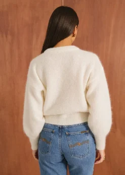 Pull en mohair certifié | écru 