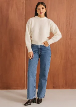 Pull en mohair certifié | écru 