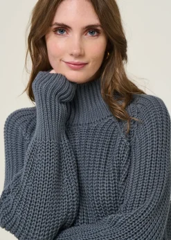 Pull maille en coton bio | gris 