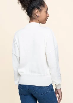 Pull oversize en coton bio | écru 