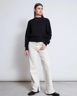 Pull oversize en coton bio | noir 