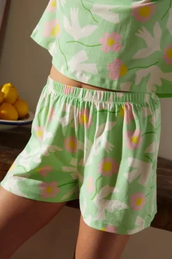Pyjama en coton bio | bird vert