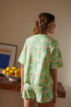 Pyjama en coton bio | bird vert