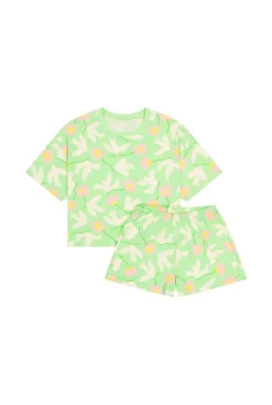 Pyjama en coton bio | bird vert
