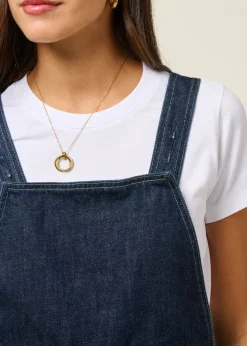 Robe denim en coton biologique | bleu 