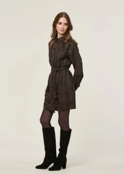 Robe en coton bio et ecovero | marron 