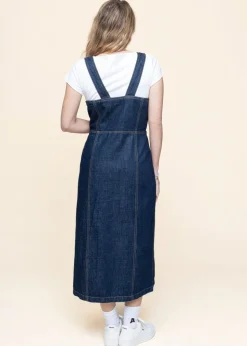 Robe en coton biologique | bleu 