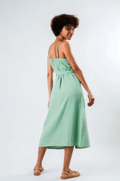 Robe en coton biologique | vert 