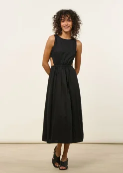 Robe en coton bio | noir "black kin dress"