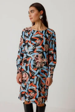 Robe en coton et lenzing | multicolore "vestido edurtzeta lorea"