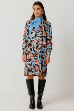 Robe en coton et lenzing | multicolore "vestido edurtzeta lorea"