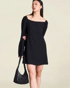 Robe en tencel® (procédé lyocell) | noir 