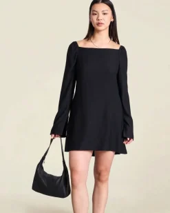 Robe en tencel® (procédé lyocell) | noir 