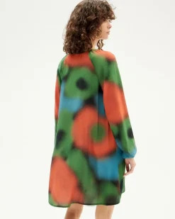 Robe imprimée en ecovero | multicolore "dust black vera dress"
