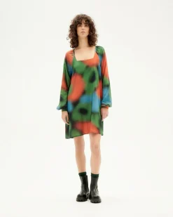 Robe imprimée en ecovero | multicolore 