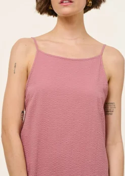 Robe longue en coton bio | rose 