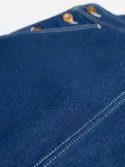 Robe salopette en jean en coton bio et recyclé | bleu "inger ud dungarees dress blue"