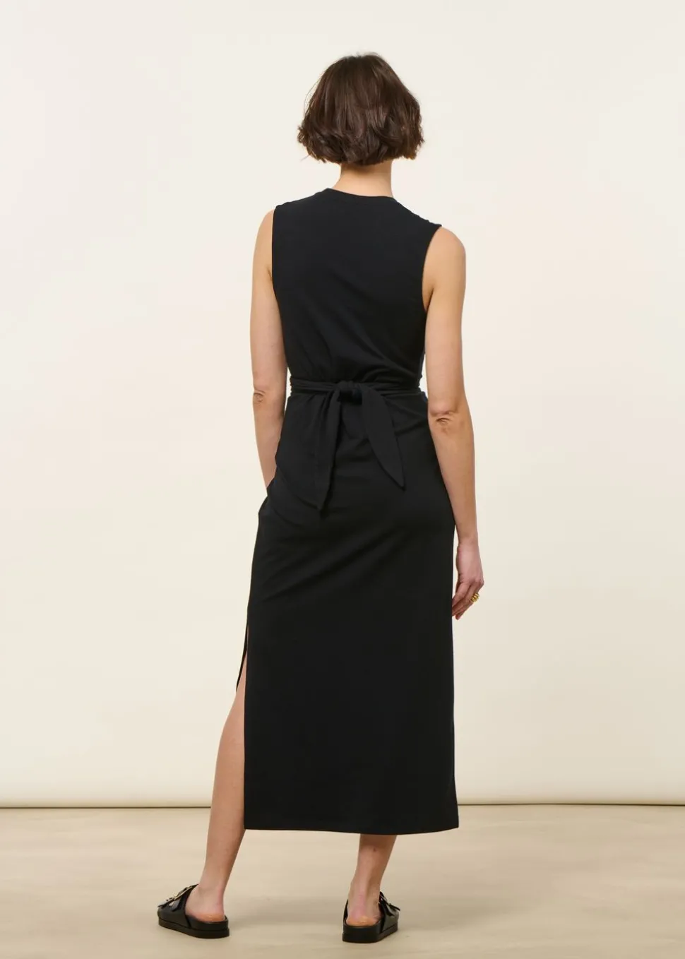 Robe valentina en coton bio | noir