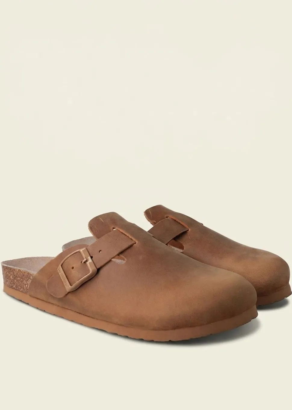 Sabots en cuir certifié | marron "riva apure clay"