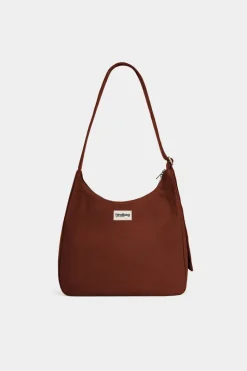 Sac bandoulière en coton biologique | marron 