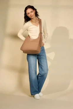 Sac bandoulière en coton biologique | cannelle