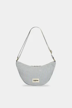 Sac bandoulière en coton bio | rayé 