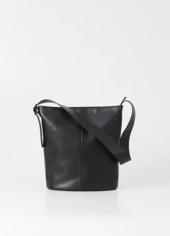 Sac bandoulière en cuir certifié | noir 