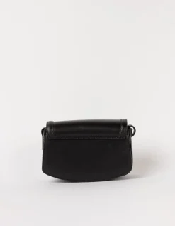 Sac à bandoulière en cuir certifié | black