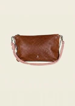 Sac bandoulière en cuir tannage végétal | marron "mallow - bubble havana s26"