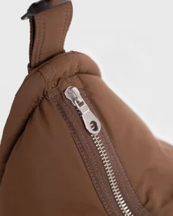 Sac bandoulière en matière recyclé | marron