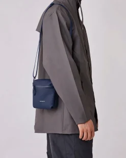 Sac à bandoulière 1l en matières recyclées | marine "poe navy"