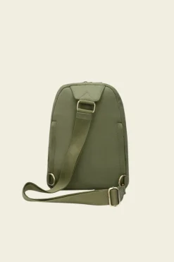 Sac bandoulière sling bag en coton bio | olive "felix olive" - olive