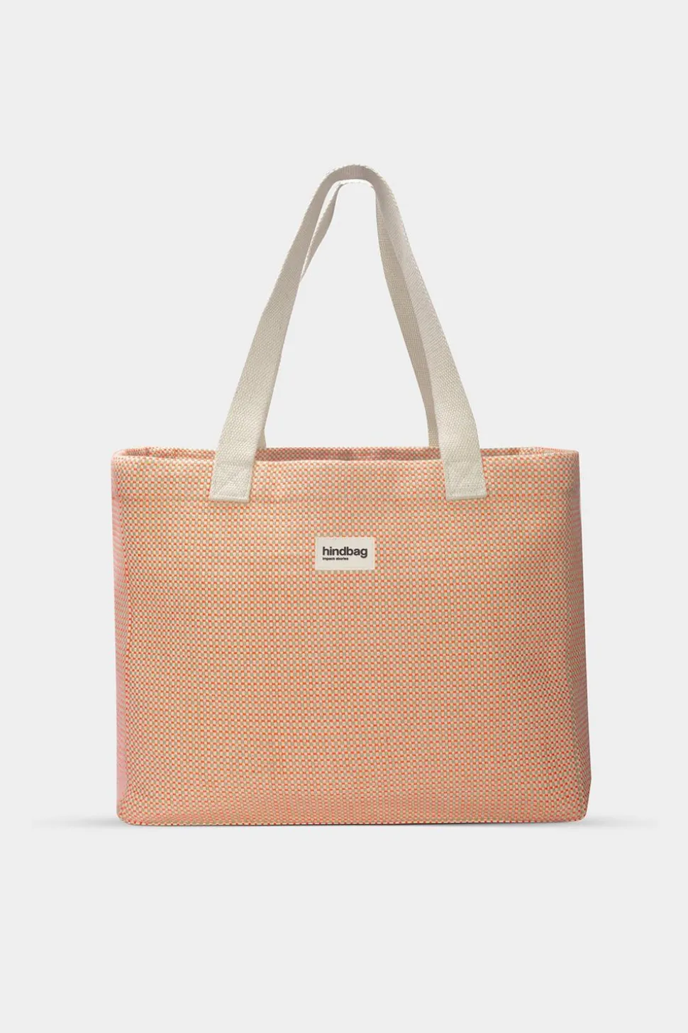 Sac cabas en coton bio | tressage corail "claude - tressage corail"