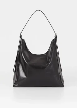 Sac cabas en cuir certifié | noir 