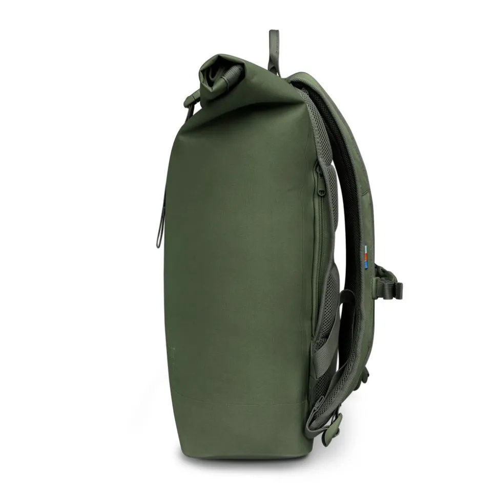 Sac à dos imperméable 26l en matière recyclée | vert "rolltop lite 2.0 algae"