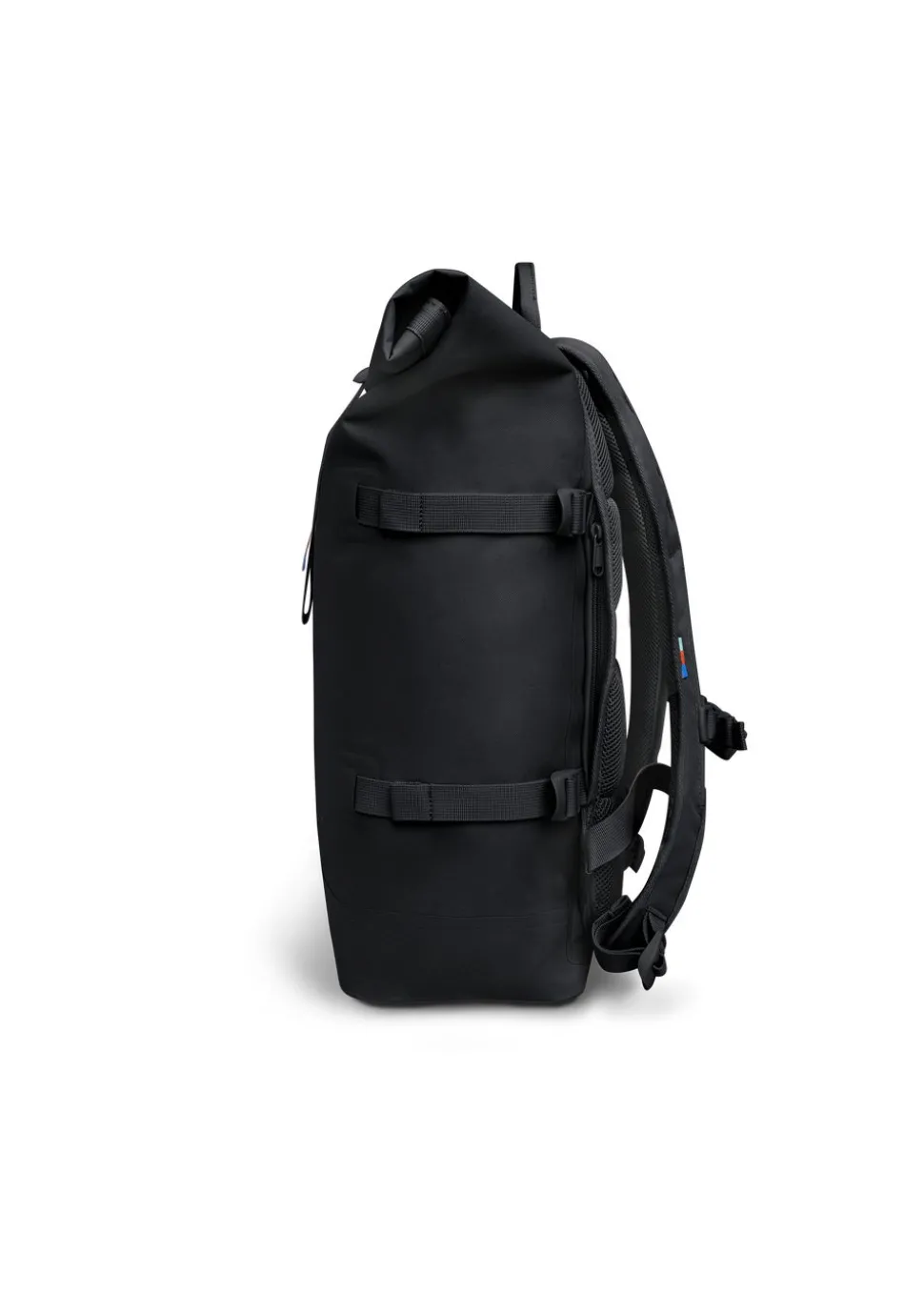 Sac à dos 31l en matière recyclée | black "rolltop 2.0 sea shepherd"