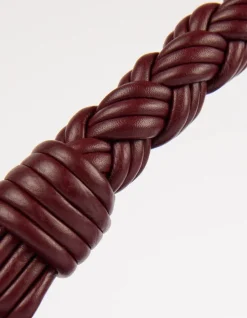 Sac en cuir certifié | bordeaux "leo - dark cherry soft grain"