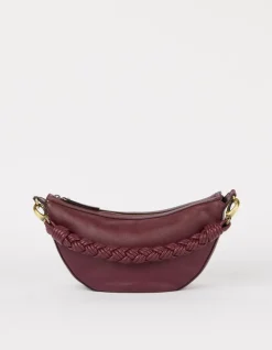 Sac en cuir certifié | bordeaux "leo - dark cherry soft grain"