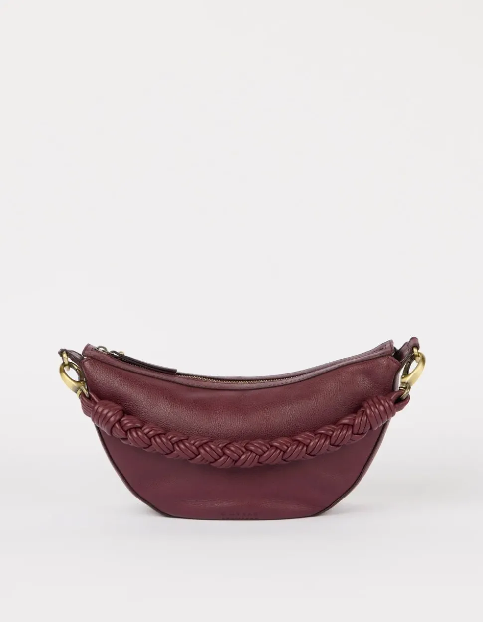 Sac en cuir certifié | bordeaux "leo - dark cherry soft grain"