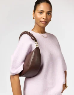 Sac en cuir certifié | marron grainé "leo - chocolate soft grain"