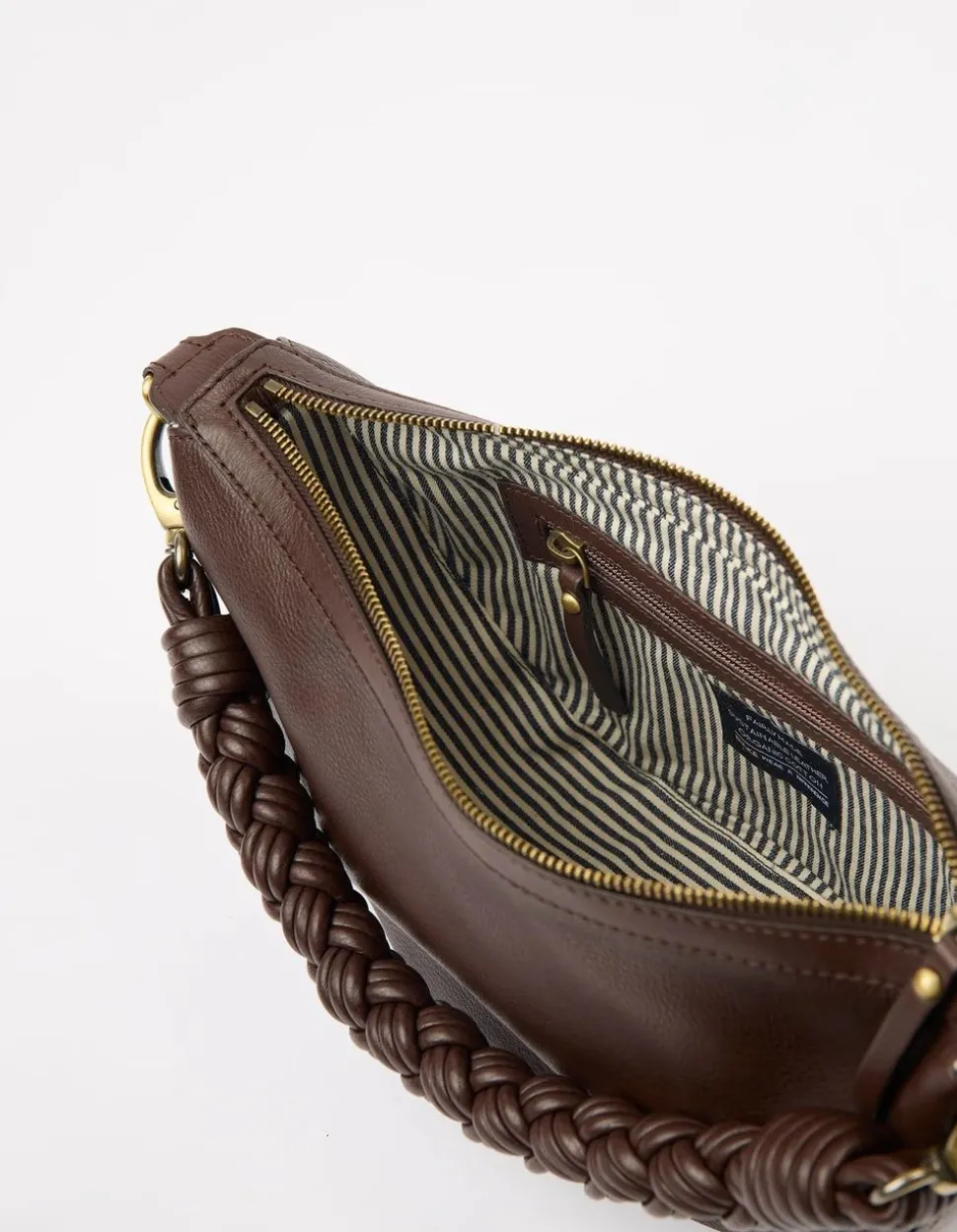 Sac en cuir certifié | marron grainé "leo - chocolate soft grain"