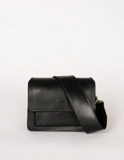 Sac à main bandoulière en cuir certifié | noir