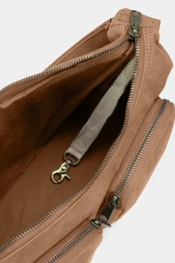 Sac multipocket en coton bio | cannelle 