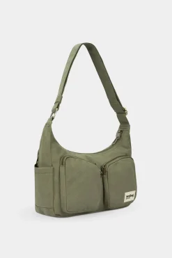 Sac multipocket en coton bio | olive "emile olive" - olive