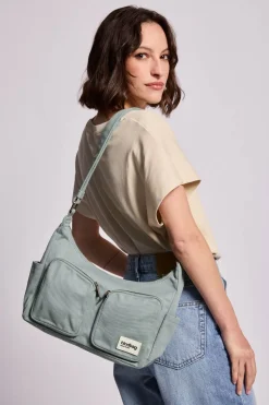 Sac multipocket en coton bio | sauge 